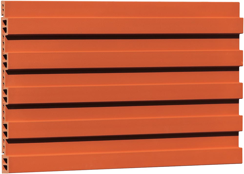 Grooved Finish Terracotta Facade Panel FG503463