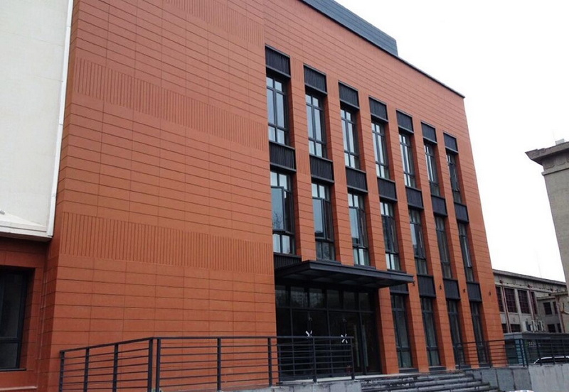 Terracotta panel exterior wall is widely used