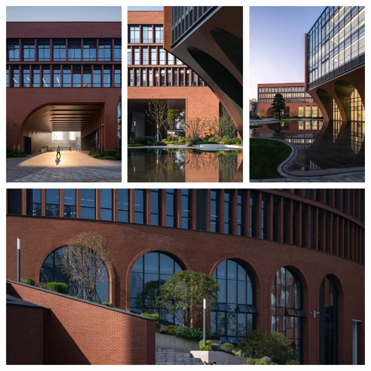 Seamlessly integrated terracotta facade at BASIS Wuhan enhancing structural aesthetics.