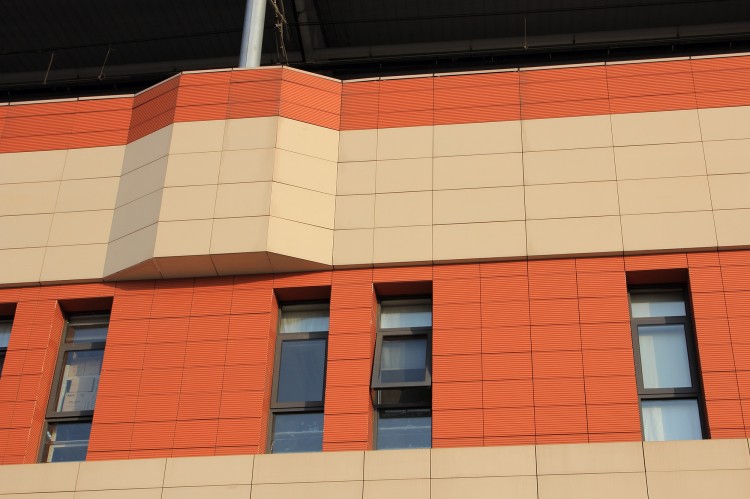 Batu Jaya Central Station with LOPO Terracotta Facade Panels enhancing modern Indonesian railway architecture.